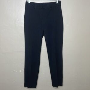 EXPRESS Trouser Pants Columnist Ankle Mid Rise Black Corporate Career Wear 4